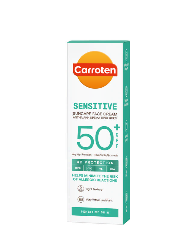 Carroten Face Sensitiv Cream SPF 50, 50 ml.