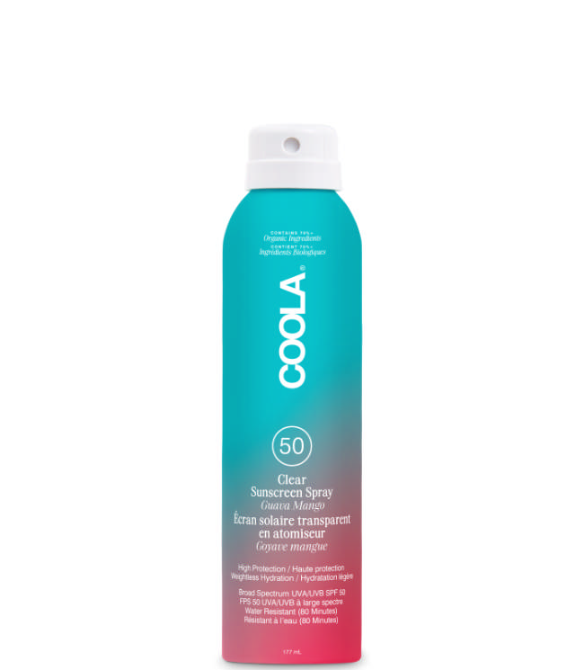 COOLA Classic Suncreen Spray Guava Mango SPF50, 177 ml.