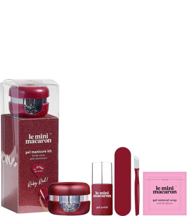 Le Mini Macaron Manicure Kit - Ruby Red